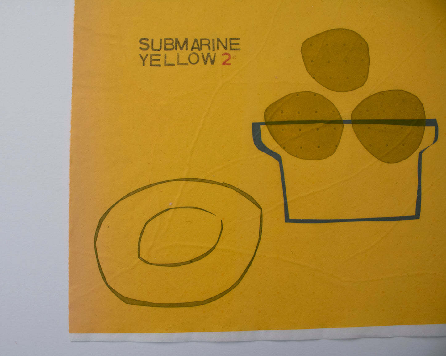 Vessels   – Submarine yellow 1 & 2, screenprints