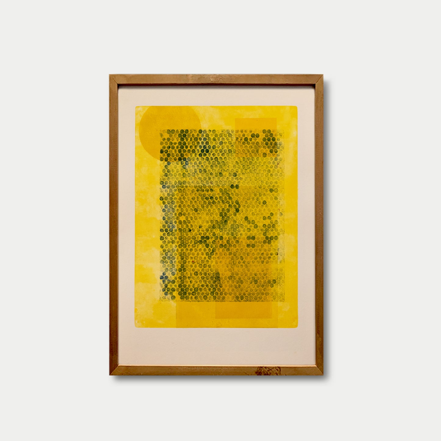 Inhabitants yellow, Monotype.