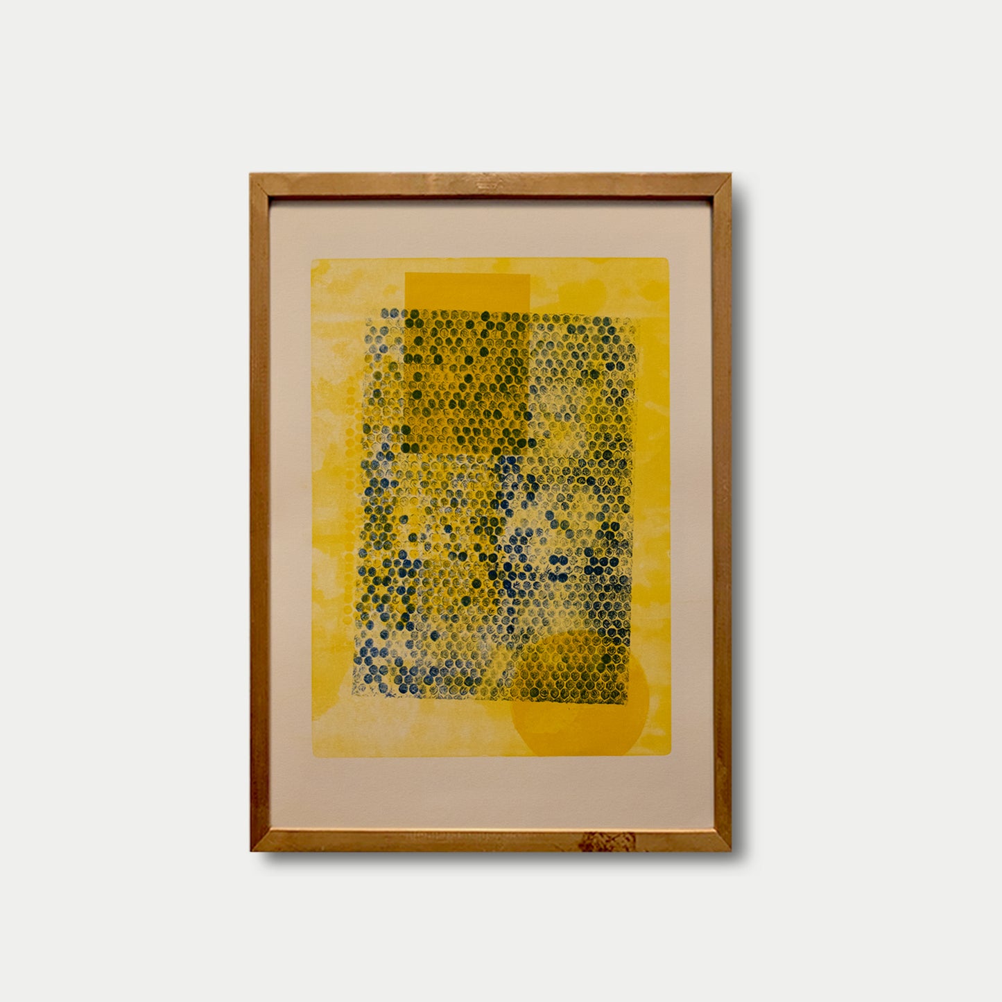 Inhabitants yellow, Monotype.